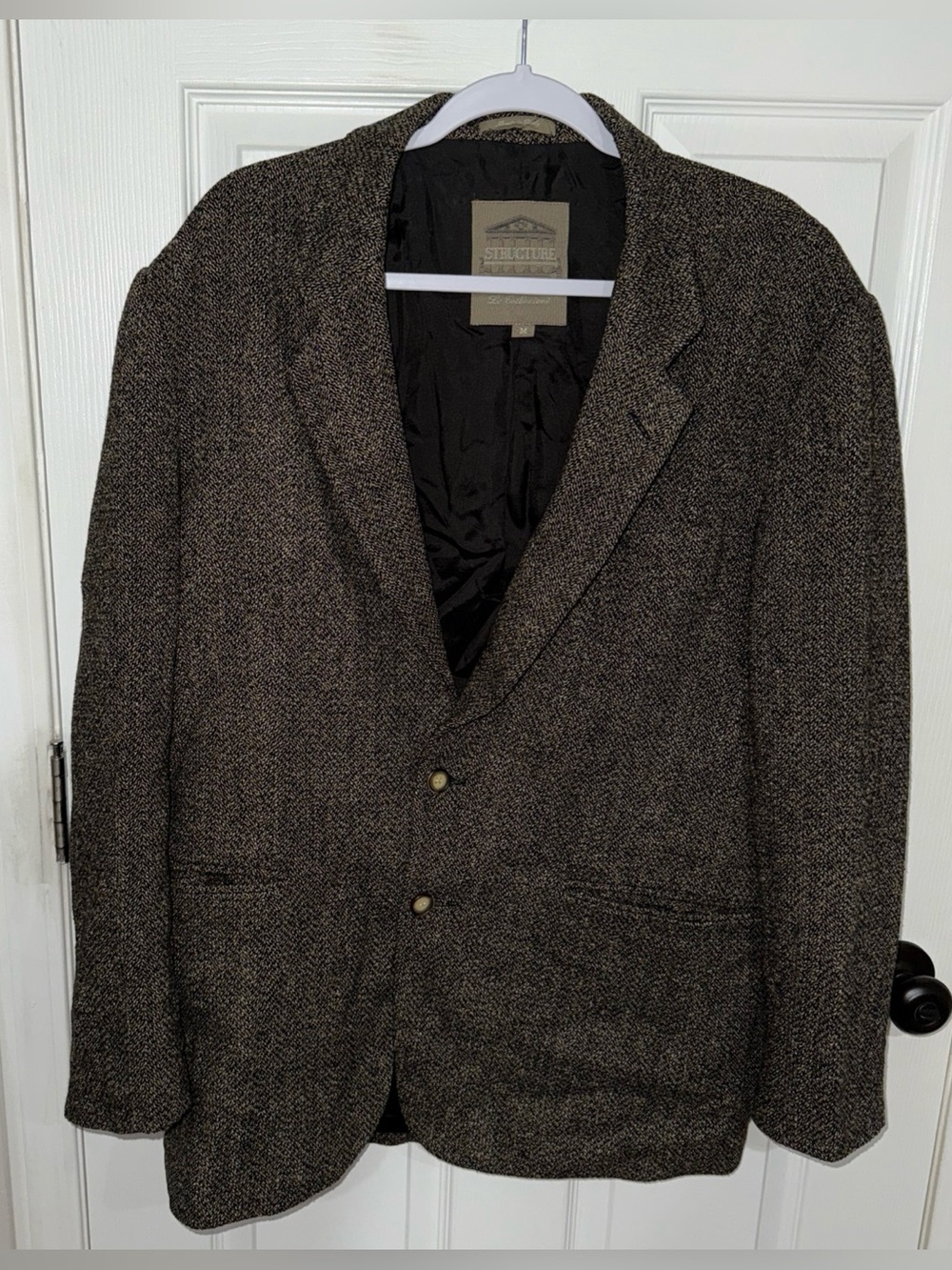 Structure Men's Brown Herringbone Sport Coat